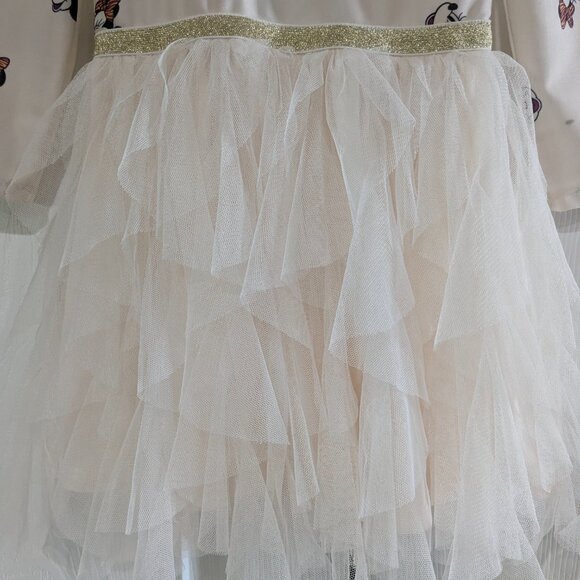 Disney Junior Minnie Mouse Girl's Tulle Dress Size 4T, Twirly Skirt, Long Sleeve - Picture 9 of 13